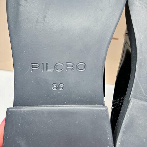 NWT Anthropologie Pilcro Contrast Stitch Black Noir Patent Leather Chelsea Boots - Picture 11 of 15